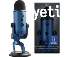 Blue Mėlyna Mikrofonas Mėlyna Yeti USB - Mėlyna spalva