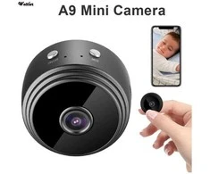 Mini Wifi IP kamera HD 1080P belaidė vidaus kamera su naktiniu pašvietimu, 90 laipsnių filmavimo kampas
