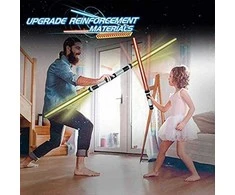 STAR WARS Led šviečiantys kardai, 7 LED spalvų pasirinkimai, EFEKTYVUS kardo kirčio garsas!