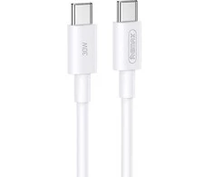 USB kabelis Remax RC-C021 USB-C to USB-C 30W 2.0m baltas