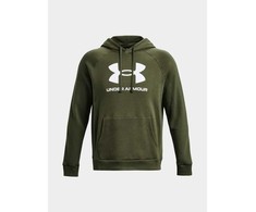 Vyriškas Under Armour Rival Fleece su gobtuvu džemperis su logotipu, Olive 1379758 390 L