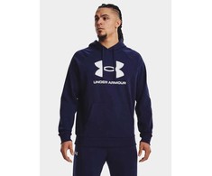UAR Under Armour Rival Fleece Logo HD vyriškas džemperis tamsiai mėlynas mėlynas 1379758 410 L