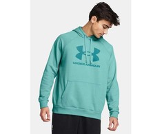 Vyriškas džemperis su gobtuvu Under Armour Rival Fleece Logo, mėtų spalvos