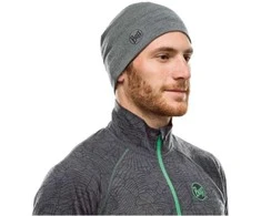 Buff vidutinio svorio merino vilnos kepurė - Pilkas