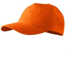 Kepurė su Snapeliu MALFINI 5P 307 Unisex, Oranžinė 340g/m2