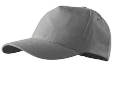 Malfini As Kepurė su snapeliu MALFINI 5P 307 Unisex, Antique sidabrinis 340g/m2