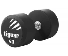 Profesionalus PU svarmuo / hantelis TIGUAR 1–70 kg (Svoris: 40 kg)