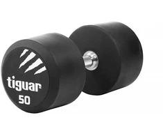 Profesionalus PU svarmuo / hantelis TIGUAR 1–70 kg (Svoris: 50 kg)