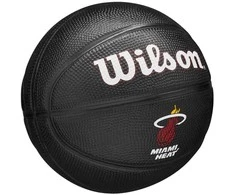 Wilson Wilson Team Tribute Miami Heat mini kamuolys WZ4017607XB Juoda 3