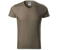 Slim Fit Marškinėliai su V formos iškirpte vyrams