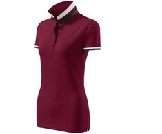 Malfini Collar Up W MLI-25786 granato spalvos polo marškinėliai