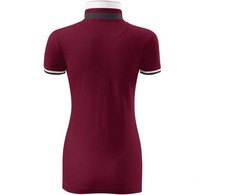 Malfini Collar Up W MLI-25786 granato spalvos polo marškinėliai