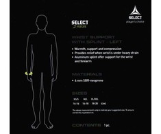 Select Pasirinkite 6701 riešo apsaugą kairiajai pusei (dydžiai - XL/XXL)