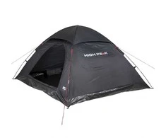 Keturių asmenų juoda palapinė High Peak Monodome XL