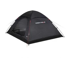 Keturių asmenų juoda palapinė High Peak Monodome XL