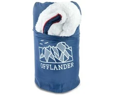 Offlander OFFLANDER MIĘKKI KOC PLED KEMPINGOWY Tamsiai mėlynas 200 x 140