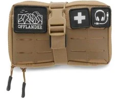 Kelioninis Offlander SASZETKA TAKTYCZNA MOLLE Z RZEPEM NA POWERBANK I KABLE KHAKI