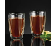 Stikliniai puodeliai su dvigubomis sienelėmis AMBITION Skirtas garbanotiems plaukams 2 vnt. 450ml