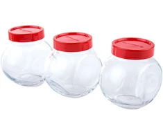 3 stiklainių rinkinys plastikiniu dangteliu Bella 200 ml PASABAHCE
