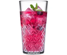 4 nesenstančios aukštų stiklinių rinkinys 470 ml - grūdintas stiklas PASABAHCE