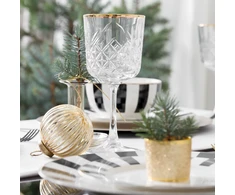 4 Timeless Gold vyno taurių rinkinys 330 ml PASABAHCE