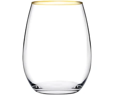 Stiklinės Amber Gold Rim Pasabahce 570ml/6vnt.