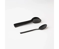 6 Prato arbatos šaukštelių rinkinys, 14 cm, juodos spalvos, AMBITION
