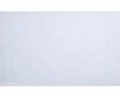 Aksominis PVC/PS stalo kilimėlis 45 x 30 cm baltas AMBITION