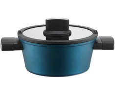 Aliuminio puodas su dangčiu Azzurro 28 cm 6 l AMBITION