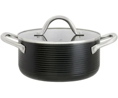 Aliuminio puodas su dangčiu Ribs 20 cm 2,7 l AMBITION