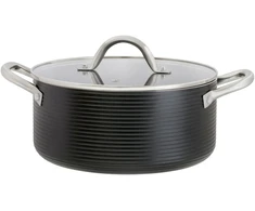 Aliuminio puodas su dangčiu Ribs 24 cm 4,6 l AMBITION