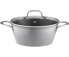 Aliuminio puodas su dangteliu Burbulas 28 cm 6,5 l AMBITION