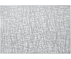 Ambition Junior Glamour stalo kilimėlis 45 x 30 cm sidabrinis ažūrinis AMBITION