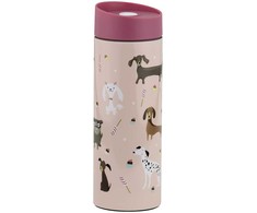 Gertuvė-termosas 350 ml PETS rausva spalva, šuniukai Ambition 42215