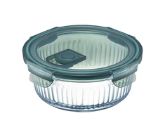 Apvalus stiklinis indelis Rillet 950 ml AMBITION