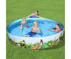 Baseinas BESTWAY 244x46cm vinilo + PVC dinozaurų vaikams 3+