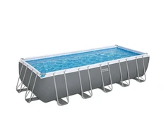 Bestway POWER STEEL™ 5612B stačiakampis karkasinis lauko baseinas,  6.40 m x 2.74 m x 1.32 m