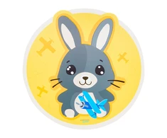 Betty and Bunny stalo kilimėlis 35 x 35,5 cm geltonas AMBITION JUNIOR