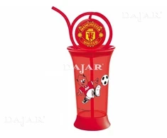 „Manchester United“ 380 ml šiaudų butelis