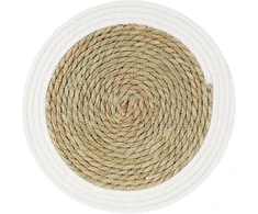 Boho Natural Stalo kilimėlis 35 cm Baltas AMBITION