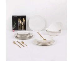 Bona Como 42 dalių pietų rinkinys su stalo įrankiais 6 asmenims AMBITION