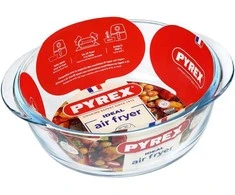 Apvali oro gruzdintuvė 1 l PYREX