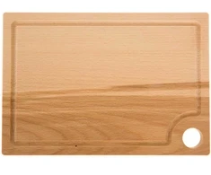Medinė stačiakampė pjaustymo lenta Woody 26 x 18 cm DOMOTTI