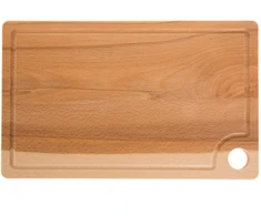 Medinė stačiakampė pjaustymo lentelė su rankena Woody 32 x 20 cm DOMOTTI
