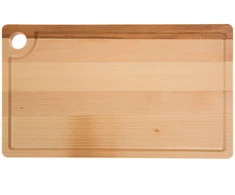 Medinė stačiakampė pjaustymo lentelė su rankena Woody 37 x 22 cm DOMOTTI