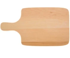 Medinė stačiakampė pjaustymo lentelė su rankena Woody 34 x 20 cm DOMOTTI