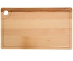 Medinė stačiakampė pjaustymo lentelė su rankena Woody 37 x 22 cm DOMOTTI