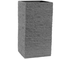 Kvadratinis sodo vazonas 27 x 27 cm Kubus plytų kamuolys PATIO