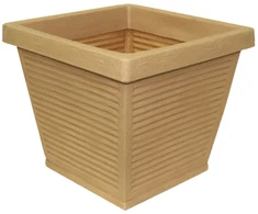 Fokus kvadratinis sodo vazonas 40 x 40 x 33 cm imbiero PATIO