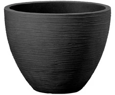 Apvalus sodo vazonas 40 x 31 cm antracito PATIO